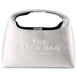 A Mini Bolsa Sac - Marc Jacobs - Couro - Prata Prata Metálico