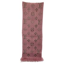 Louis Vuitton-Louis Vuitton Monogram Shine Wool Scarf M70466-Golden,Metallic