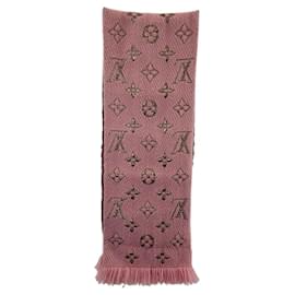 Louis Vuitton-Louis Vuitton Monogram Shine Wool Scarf M70466-Golden,Metallic