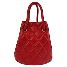 Balenciaga-Balenciaga B Bucket Bag Red Leather 2way-Red