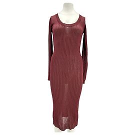 ROUJE Vestidos T.FR 34 Viscose Marrom