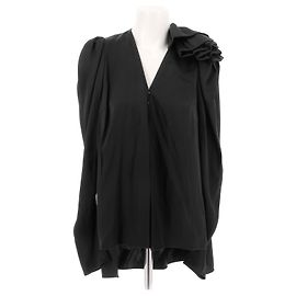 Magda Butrym tops T.FR 34 Silk Black