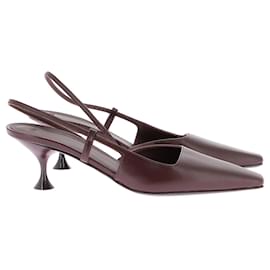 Autre Marque-Non Signé / Unsigned mules & clogs T.EU 40 Leather-Dark red