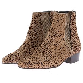 Hoss Intropia INTROPIA Botas de tornozeleira T.EU 39 Couro de bezerro estilo pônei Marrom