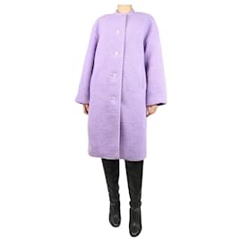 Autre Marque-Purple fleece coat - size XS-Purple