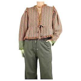 Ulla Johnson-Brown cropped jacket - size S-Brown