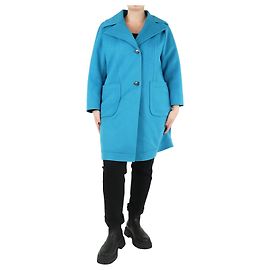 Valentino Helle blaue Wolljacke - Größe UK 16 Blau