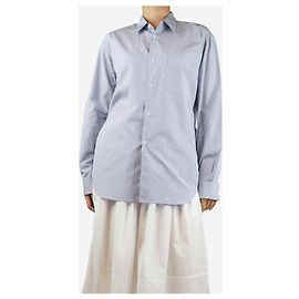 Comme Des Garcons Camicia a righe blu e bianche - taglia S Blu