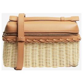 Loro Piana Borsa in vimini L19 con tasca extra neutra Altro