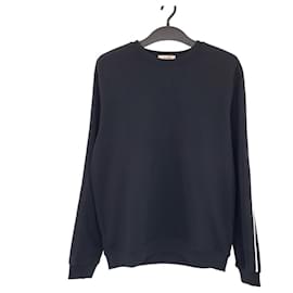 Hermès Sudadera de algodón Hermes Negro Blanco L Negro