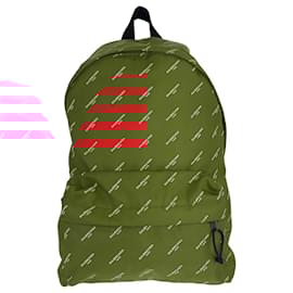 Balenciaga-Balenciaga Explorer Nylon Backpack Red Black-Red