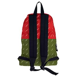 Balenciaga-Balenciaga Explorer Nylon Backpack Red Black-Red
