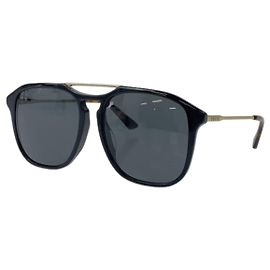 Gucci Black Brown Gold Sunglasses GG0321S Black