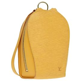 Louis Vuitton-LOUIS VUITTON Epi Mabillon Backpack Yellow M52239 LV Auth 93891-Yellow