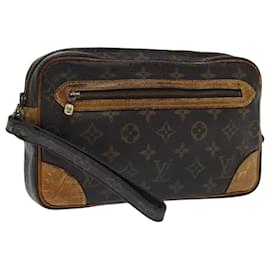 Louis Vuitton-LOUIS VUITTON Monogram Marly Dragonne GM Clutch Bag M51825 LV Auth 94552-Monogram