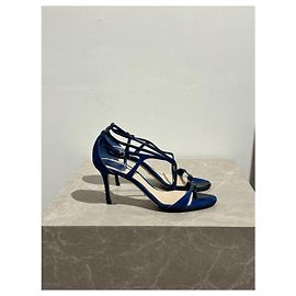 Sandali DIOR T.EU 37 Pelle Blu