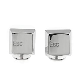 Cartier-Abotoaduras Cartier ESC Key em ouro branco 18K-Outro