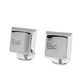 Cartier-Abotoaduras Cartier ESC Key em ouro branco 18K-Outro