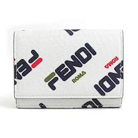 Fendi-Fendi Tri-fold Wallet-White