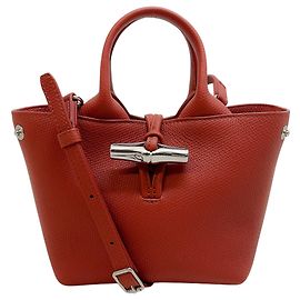 Longchamp Extra Small Sienna Couro Le Roseau Tote Marrom