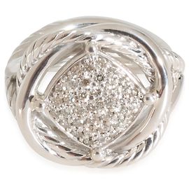 David Yurman Infinity Diamantring aus Sterlingsilber 0,33 CTW Silber Metallisch