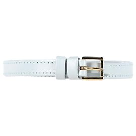 Elie Saab Slim Belt in Light Blue Leather Blue Light blue