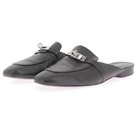 Hermès-Hermès mules & clogs T.EU 40 Leather-Black