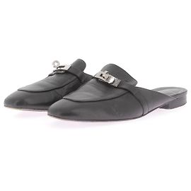 Mule e zoccoli Hermès T.EU 40 Pelle Nero