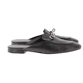Hermès-Hermès mules & clogs T.EU 40 Leather-Black