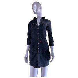 Robe en denim bleu Dsquared2 Bleu