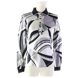 Autre Marque Camisa polo de manga larga de algodón con estampado de logo LEONARD SPORT Multicolor