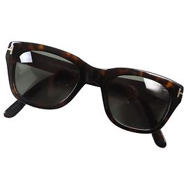 Tom Ford TF237 Snowdon Metal Logo Sunglasses Brown