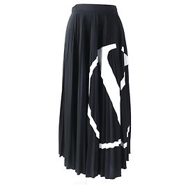 Jupe longue évasée V Logo Valentino noire XS Noir