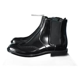 Saint Laurent-army 20. saint laurent leather black new 44-Black