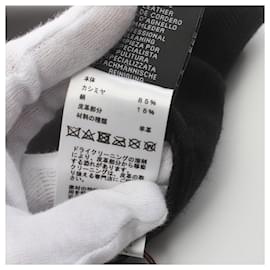 Hermès-Hermes New Libris Silk Cashmere Lamb Leather Stole-Black