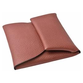 Hermès-Hermes Chevre Coin Case Wallet-Brown
