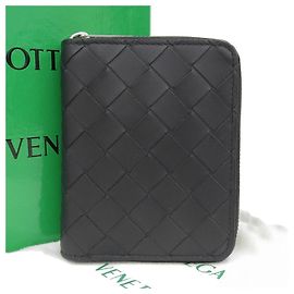Bottega Veneta Leather Intrecciato Wallet 749426 Black