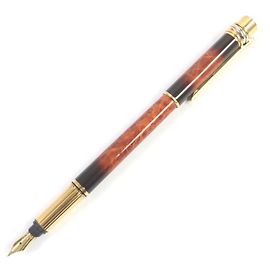 Pluma Cartier Trinity 18K F Nib Oro Marrón Otro
