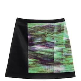 Alexander Mcqueen-Alexander McQueen Skirt Acetate Black/Green-Other