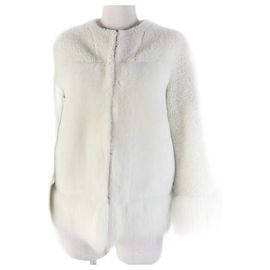 Loro Piana Reversible Mouton Jacket Off-white Beige Other