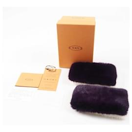Tod's-Tod's Mink Bicolor Cuffs Gloves Women-Other