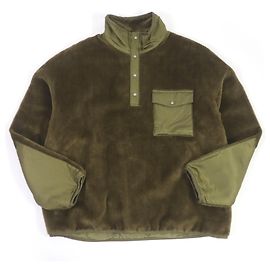 Jaqueta de moletom de lã e rayon VISVIM BARLOW Caqui
