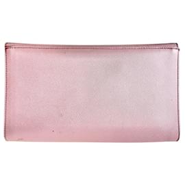 Autre Marque-Serapian Pink Leather Clutch Bag-Pink