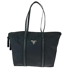 Prada-Prada Nylon Tessuto Fringe Tote Bag-Black
