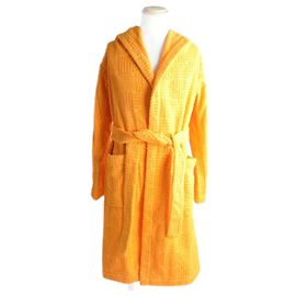 Bata de baño de algodón rizado Bottega Veneta Naranja M Naranja