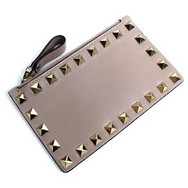 Monedero de cuero con tachuelas Valentino Otro
