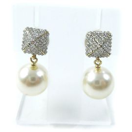 Orecchini Valentino Rockstud con perle di cristallo Swarovski Argento