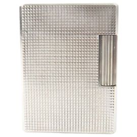 Autre Marque Dupont Line 1 Diamond Roller Gas Lighter Silvery