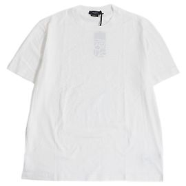 T-shirt bianca con logo Medusa glitter Versace L Bianco
