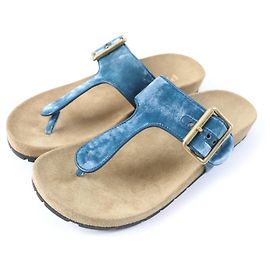 Sandales thong à design ceinture Prada bleu 36,5 Bleu